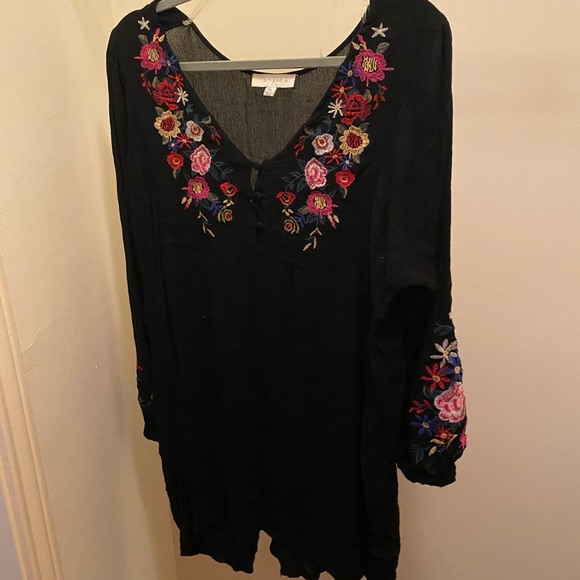 Black Crepe Dress - Picture 1 of 3